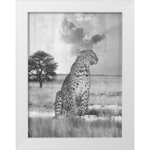 Go Wild White Modern Wood Framed Art Print by Lewis, Sheldon