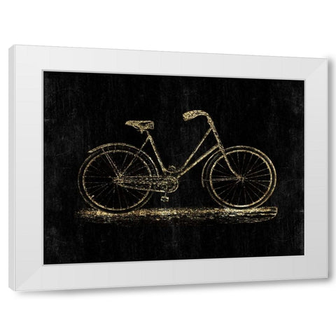 Be Anywhere White Modern Wood Framed Art Print by Lewis, Sheldon