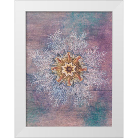 Ocean Blend White Modern Wood Framed Art Print by Lewis, Sheldon