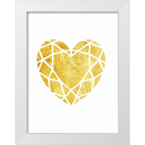Love Tangle White Modern Wood Framed Art Print by Lewis, Sheldon