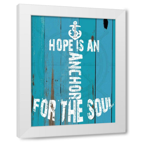 Hebrews 6-19 White Modern Wood Framed Art Print by Lewis, Sheldon