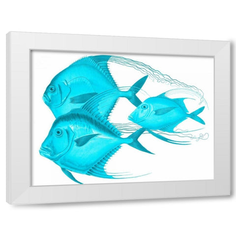 Angels Of The Deep White Modern Wood Framed Art Print by Lewis, Sheldon