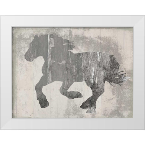 Steady On White Modern Wood Framed Art Print by Lewis, Sheldon