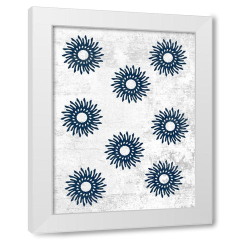 Indigo Sky 2 White Modern Wood Framed Art Print by Lewis, Sheldon