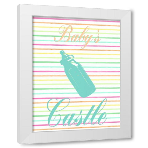 Babys Castle White Modern Wood Framed Art Print by Lewis, Sheldon