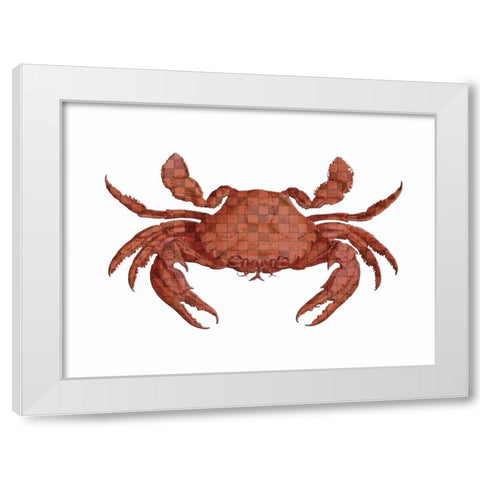 Crustation Pattern 2 White Modern Wood Framed Art Print by Lewis, Sheldon
