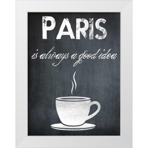 Always A Good Idea White Modern Wood Framed Art Print by Lewis, Sheldon