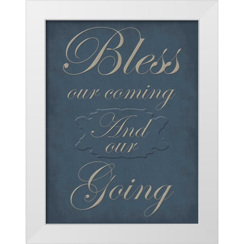 Our Going And Coming White Modern Wood Framed Art Print by Lewis, Sheldon