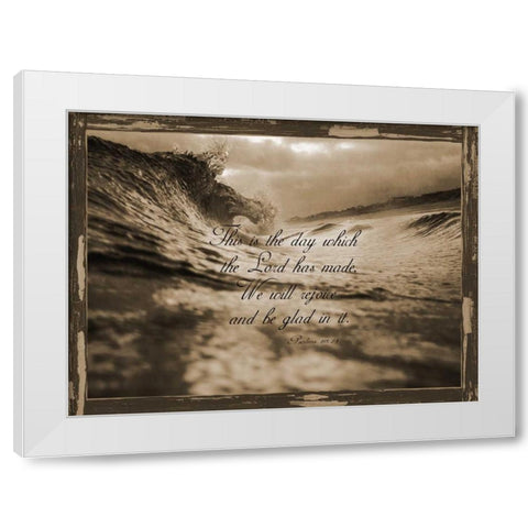 Psalms 118-24 White Modern Wood Framed Art Print by Lewis, Sheldon