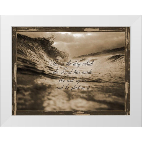 Psalms 118-24 White Modern Wood Framed Art Print by Lewis, Sheldon