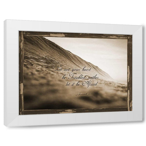 Jeremiah 33-3 White Modern Wood Framed Art Print by Lewis, Sheldon