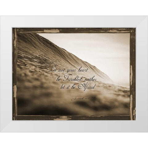 Jeremiah 33-3 White Modern Wood Framed Art Print by Lewis, Sheldon