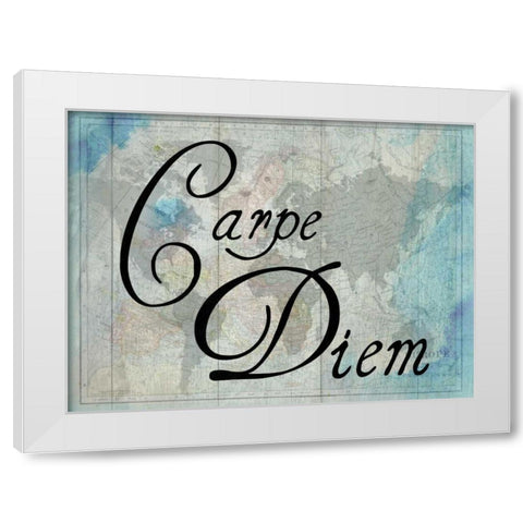 The World 1 White Modern Wood Framed Art Print by Lewis, Sheldon