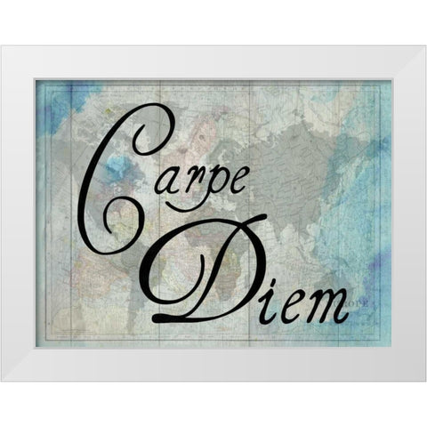 The World 1 White Modern Wood Framed Art Print by Lewis, Sheldon