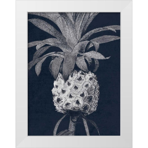 Indigo Pine 1 White Modern Wood Framed Art Print by Lewis, Sheldon