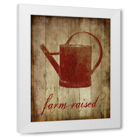 Farm Raised White Modern Wood Framed Art Print by Lewis, Sheldon