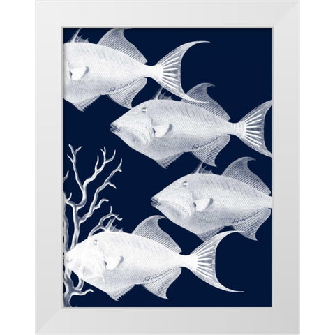 Coastal Orchestra White Modern Wood Framed Art Print by Lewis, Sheldon