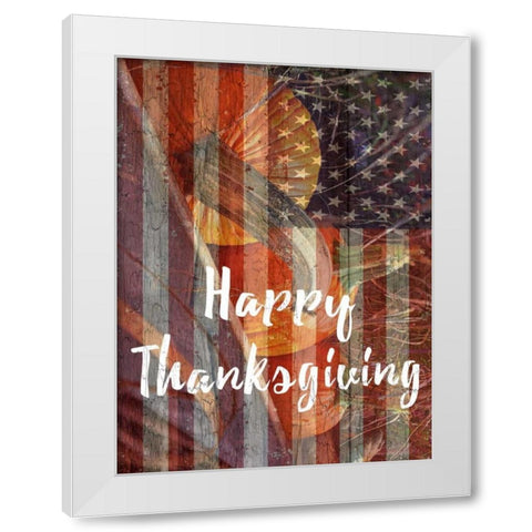 Thanksgiving White Modern Wood Framed Art Print by Lewis, Sheldon