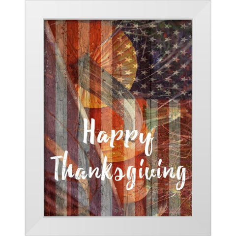 Thanksgiving White Modern Wood Framed Art Print by Lewis, Sheldon