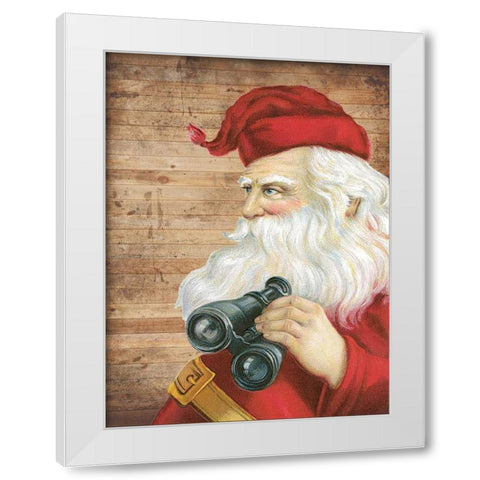 You Better Watch Out White Modern Wood Framed Art Print by Lewis, Sheldon