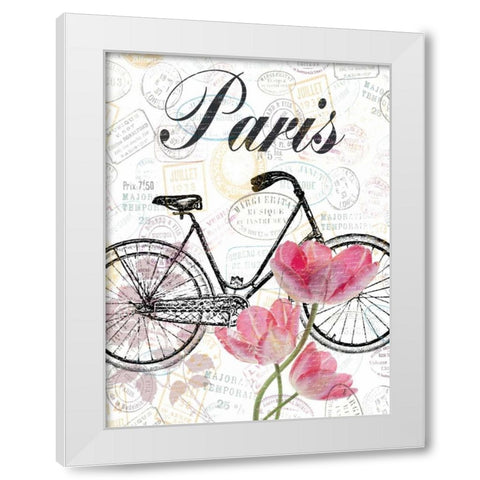 All Things Paris White Modern Wood Framed Art Print by Lewis, Sheldon