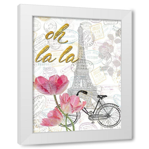 All Things Paris 2 White Modern Wood Framed Art Print by Lewis, Sheldon