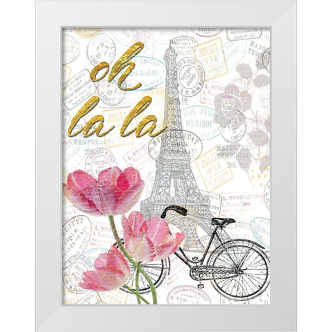 All Things Paris 2 White Modern Wood Framed Art Print by Lewis, Sheldon