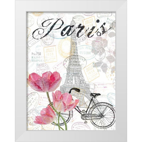 All Things Paris 2 White Modern Wood Framed Art Print by Lewis, Sheldon