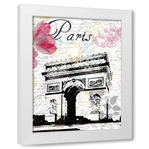 All Things Paris 3 White Modern Wood Framed Art Print by Lewis, Sheldon