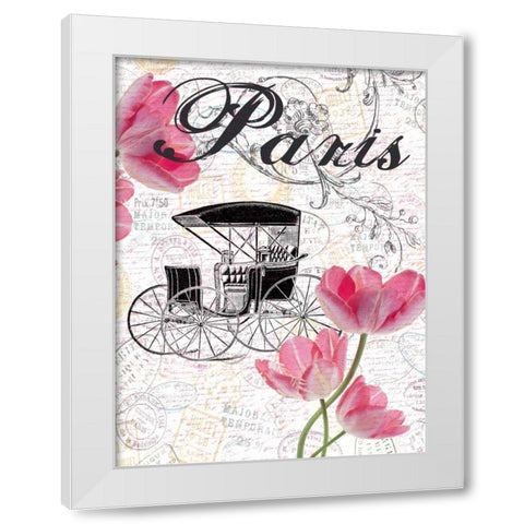 All Things Paris 4 White Modern Wood Framed Art Print by Lewis, Sheldon