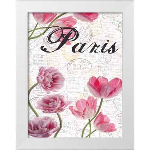 All Things Paris 5 White Modern Wood Framed Art Print by Lewis, Sheldon