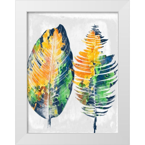 Tropical 2 White Modern Wood Framed Art Print by Lewis, Sheldon