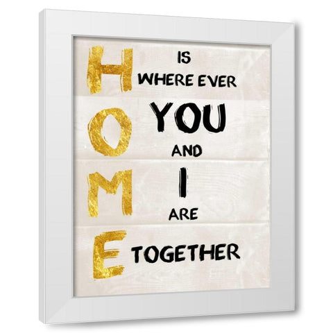 You And I White Modern Wood Framed Art Print by Lewis, Sheldon