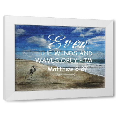 Power 2 White Modern Wood Framed Art Print by Lewis, Sheldon