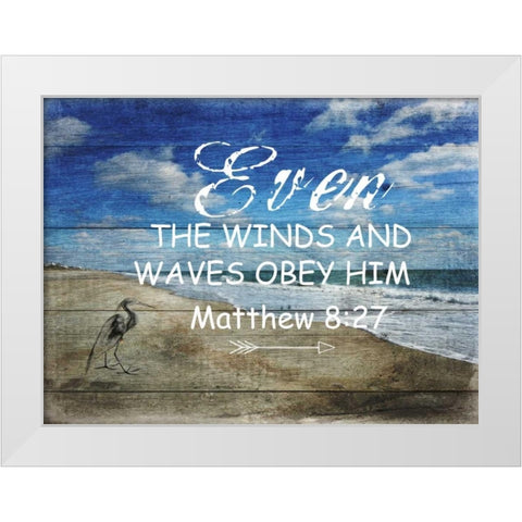 Power 2 White Modern Wood Framed Art Print by Lewis, Sheldon