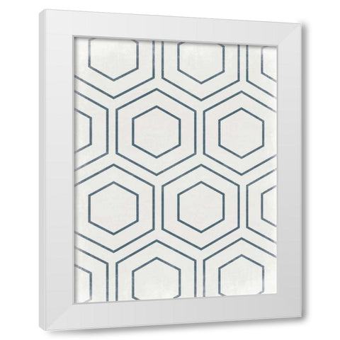 Pure Geo White Modern Wood Framed Art Print by Lewis, Sheldon