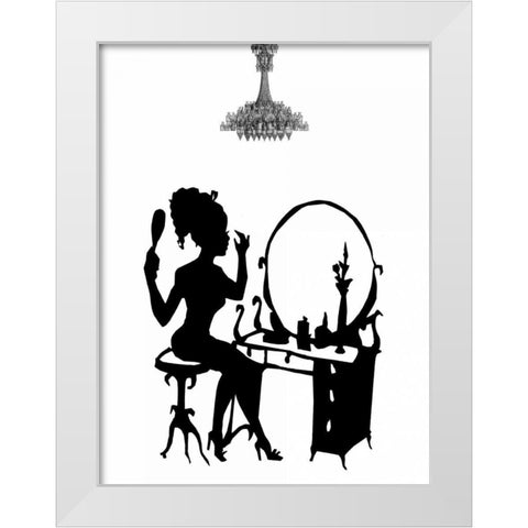 Style 2 White Modern Wood Framed Art Print by Lewis, Sheldon