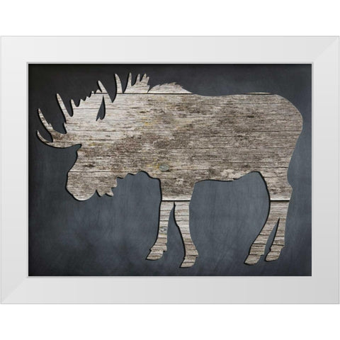 Wild White Modern Wood Framed Art Print by Lewis, Sheldon