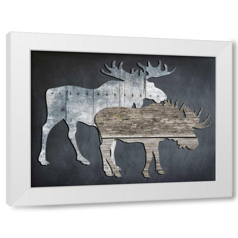 Wild World White Modern Wood Framed Art Print by Lewis, Sheldon