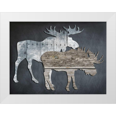 Wild World White Modern Wood Framed Art Print by Lewis, Sheldon