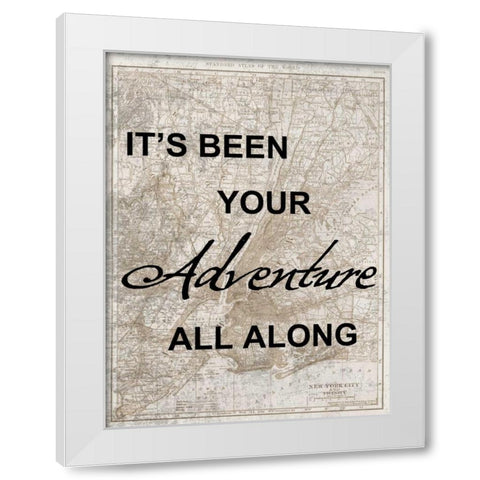 Your Travel Adventure White Modern Wood Framed Art Print by Lewis, Sheldon