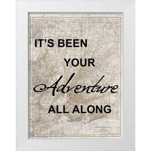 Your Travel Adventure White Modern Wood Framed Art Print by Lewis, Sheldon
