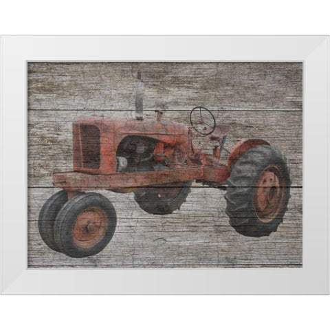 Farm Help White Modern Wood Framed Art Print by Lewis, Sheldon