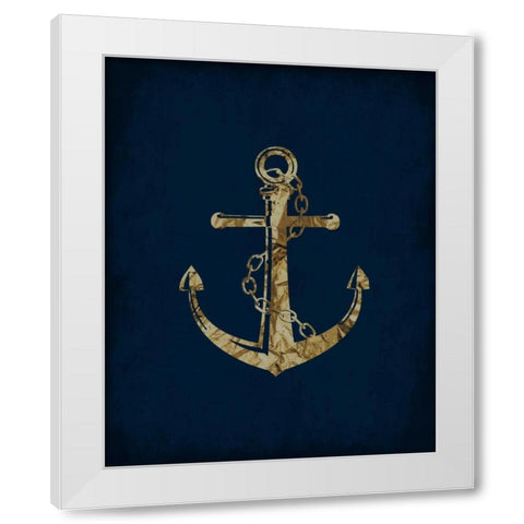 Indigo Dream 2 White Modern Wood Framed Art Print by Lewis, Sheldon