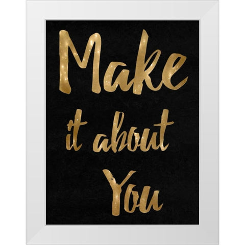 Bold White Modern Wood Framed Art Print by Lewis, Sheldon