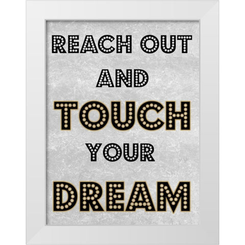 Reach Out White Modern Wood Framed Art Print by Lewis, Sheldon
