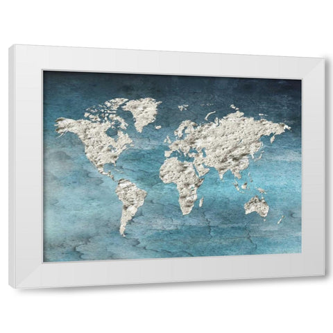 Hello World White Modern Wood Framed Art Print by Lewis, Sheldon