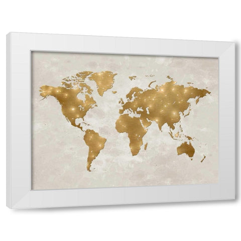 Hello World White Modern Wood Framed Art Print by Lewis, Sheldon