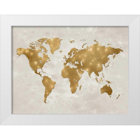 Hello World White Modern Wood Framed Art Print by Lewis, Sheldon