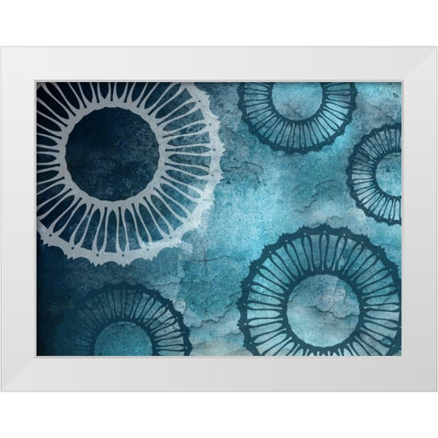 London Flat Abstract White Modern Wood Framed Art Print by Lewis, Sheldon